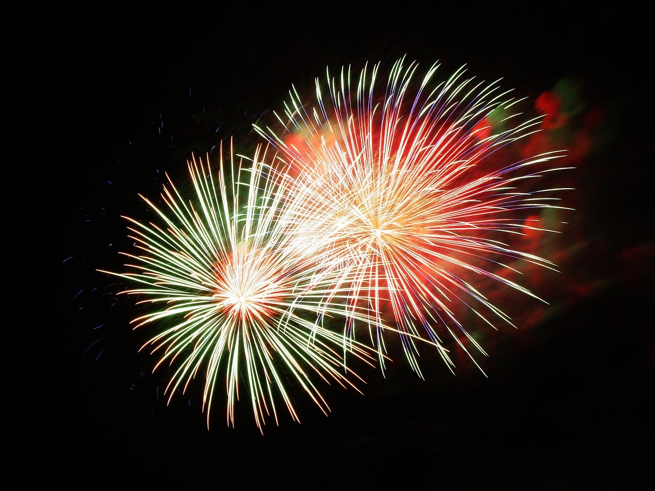 fireworks, pyrotechnics, new year