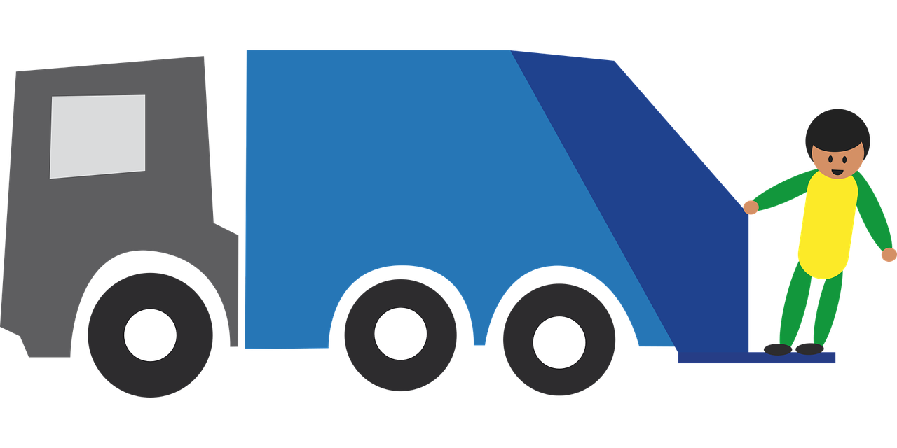 truck, collection, waste