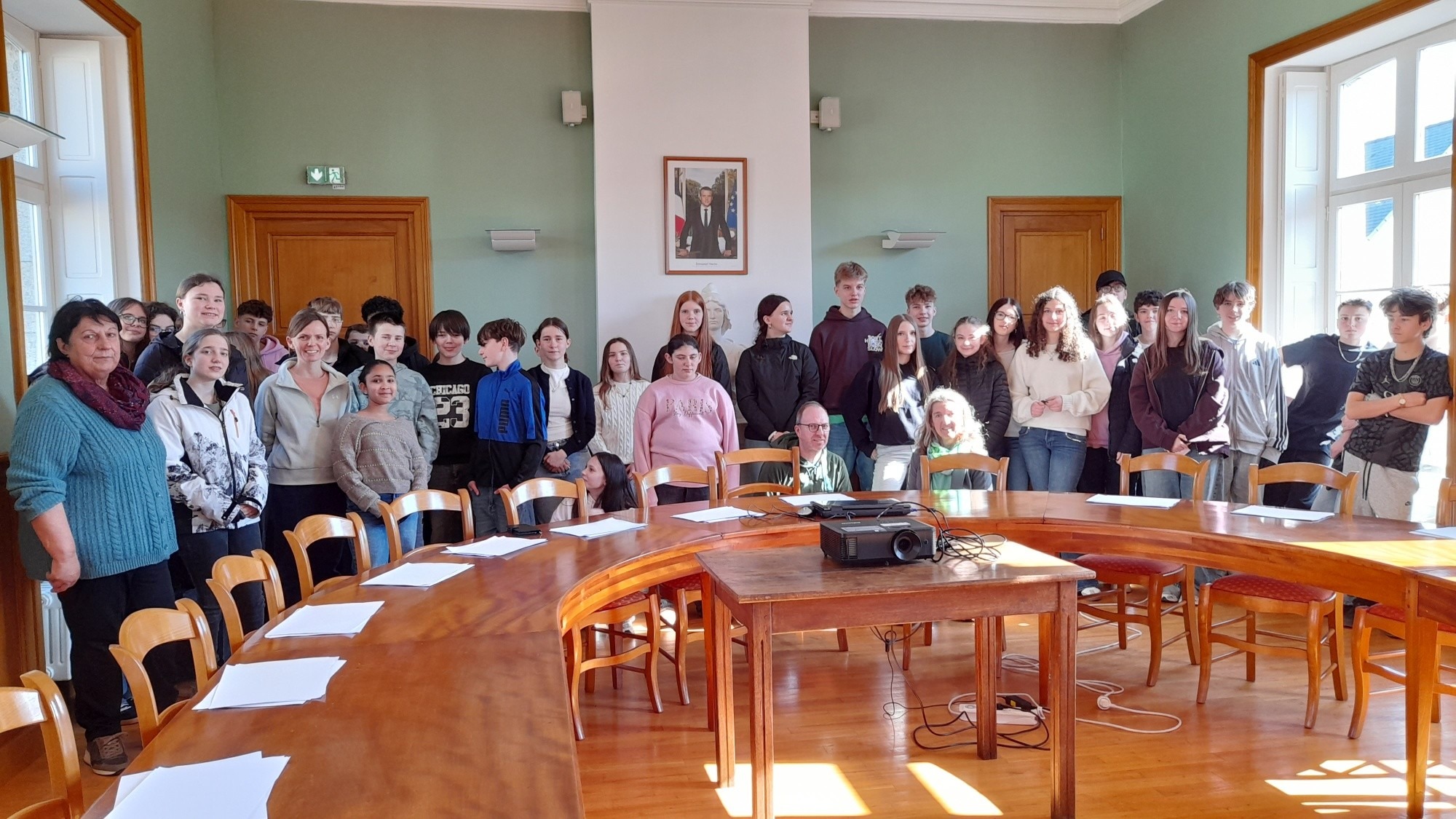 visite correspondants allemands salle du conseil sylvie pigeon