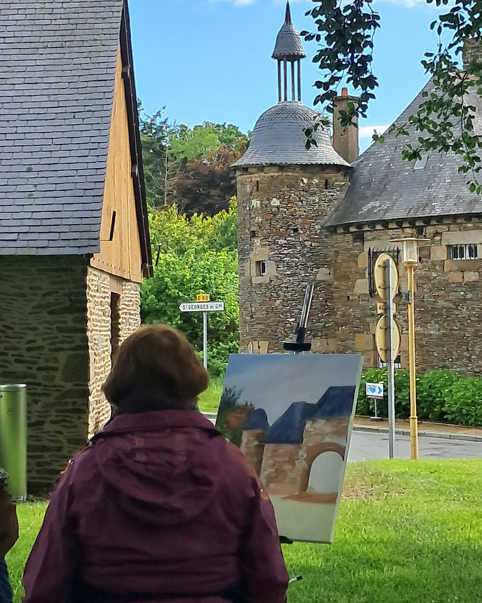 artiste près du fournil
