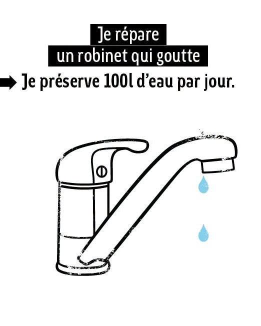 alerte sécheresse renforcée réparatin robinet