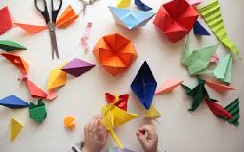 image d'origamis de coulleurs