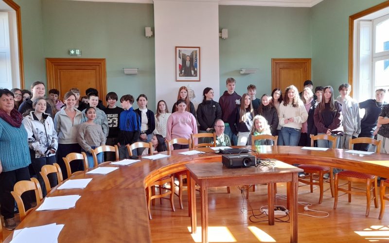 visite correspondants allemands salle du conseil sylvie pigeon